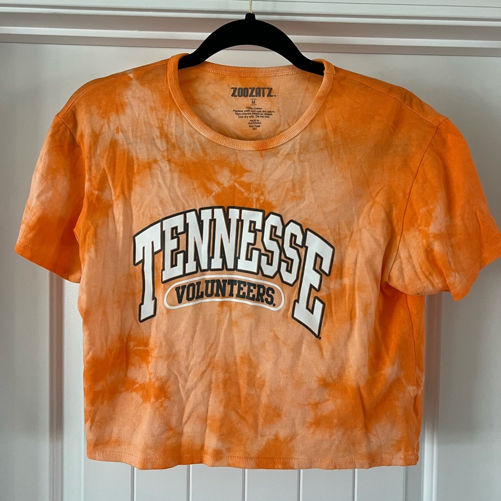 ZooZatz Orange Tennessee Volunteers Crop Top